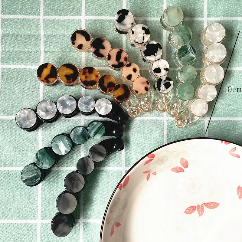 Vintage Girls Designers Making Accessories Hairgrips Slide Banana Acetate Hair Clips for Women