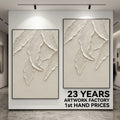 Luxury Handmade 3D Textured Abstract Oil Painting Canvas for Hotel Project Wall Decor Hospitality Commercial Custom 2 Panel Art