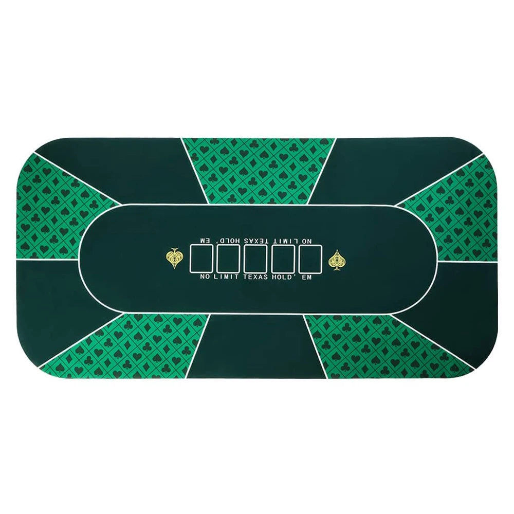 1.8M Waterproof Professional Foldable Rubber Black Jack 21points Poker Table Casino Equipment Gaming Casino Tables