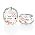 Bible Verse "God Is Within Her She Will Not Fall" Glass Cabochon Double Side Keychain Keyrings Car Key Holder