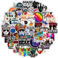 50PCS Funny sport bowling sticker for laptop car guitar bike wall decor