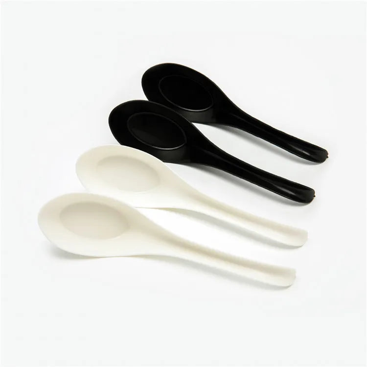 Eco-Friendly Biodegradable Food-Grade PSM Noodle Soup Spoon for Parties