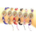 KDC1896 Wholesale Handmade Braided Religious Jewelry Virgin Mary Saint Jude Lucky Charm Red Rope String s