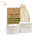 3.15"  Round Reusable Makeup Remover Pads Eco-friendly Soft Woman Bamboo Make up Layer