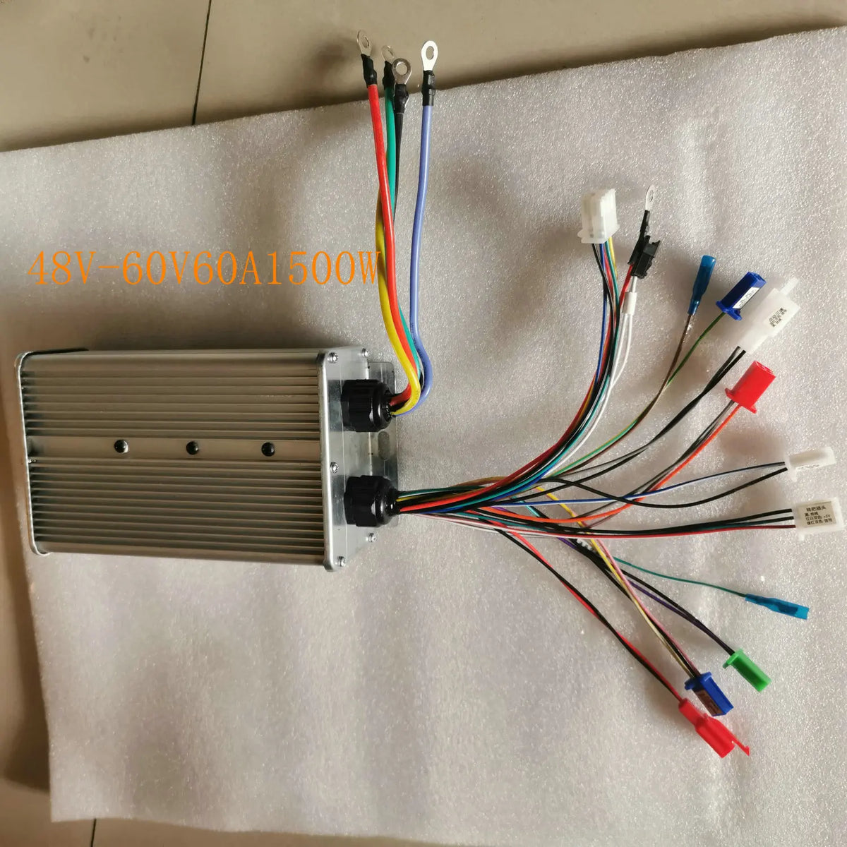 Electric Tricycle Brushless Controller 24 MOSFET 48V60V72V 60-75A for Cargo Modification Dual Mode Universal Power Type