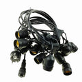 10m LED Outdoor String Lights (Bulbs Not Included) IP65 Waterproof E27 Socket Hanging Garland for Garden Wedding Party Decor