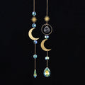 Gardening Crafts Air Crystal Wind Chimes Pendant Lantern Ornaments Ball Pendant Crystal for Eid Mubarak Home Decoration XJ0234
