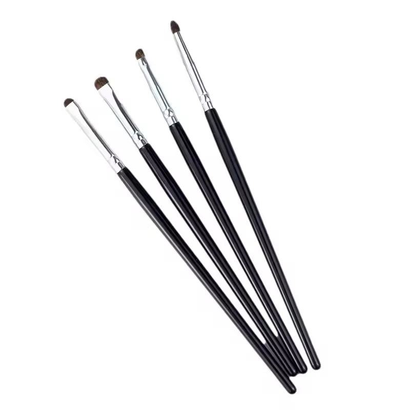 Professional Goat Hair Flat Head Thin Blade Makeup Brush for Single Eyeliner Eyebrow Lips Use