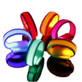 Cheap Adjustable Size Led Ribbon Style Bracelet Flashing Customized logo Advertising Led Wristband