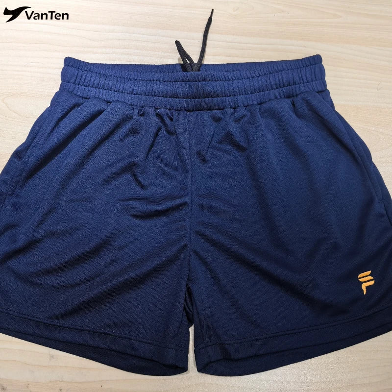 Different Color Stretchy Breathable Polyester Spandex Red Boys Gymnastic Shorts Wholesale