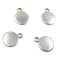 S1168 Stainless Steel Round TagsCan Laser Engrave Logo StainlessSteel Metal Round Blank Stamping Jewelry Tags