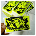 Custom Colorful Eggshell Hologram Label Destructible Vinyl Stickers for Graffiti Minimum Order 500pcs