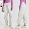Unique Design Drawstring High Waist Sports Trousers Women's Loose-fitting Leggings Casual Harem Running Quick-drying Dance Pants
