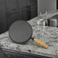 Luxury Cast Iron Saute Pan Cookware with Lid Pre-Seasoned Induction Stove Compatible for Home Kitchen and  Restaurant Use
