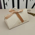 Creative Champagne Handheld Engagement Wedding Triangle Candy Box Wooden Ring Gift Fishtail Yarn Happy Candy Box