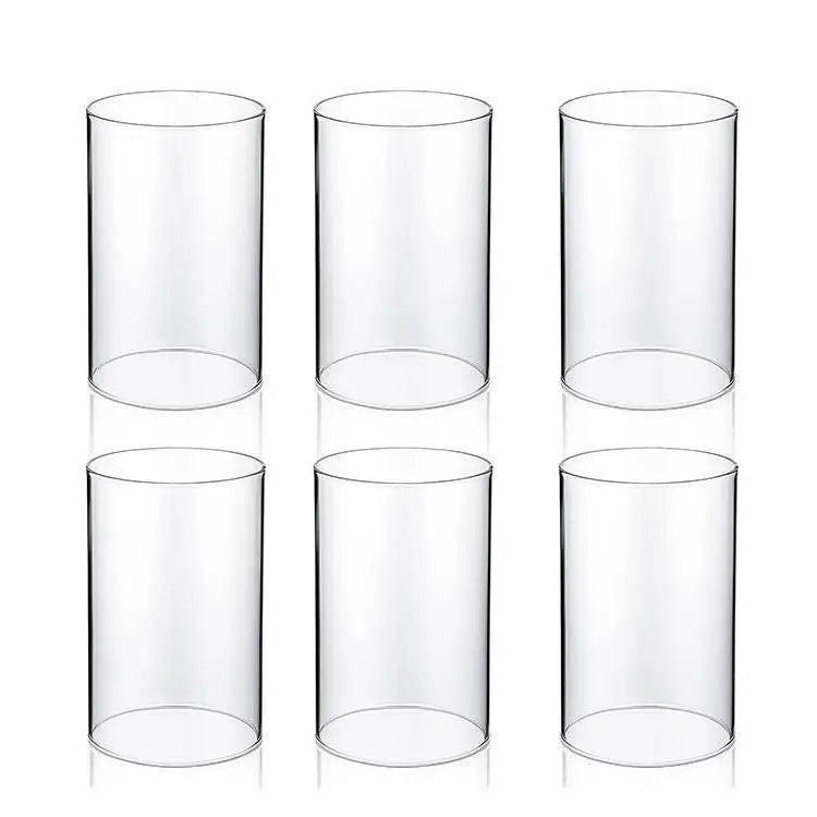 Different Size Support Custom Classic Popular Wholesale Clear Glass Cylinder Vase