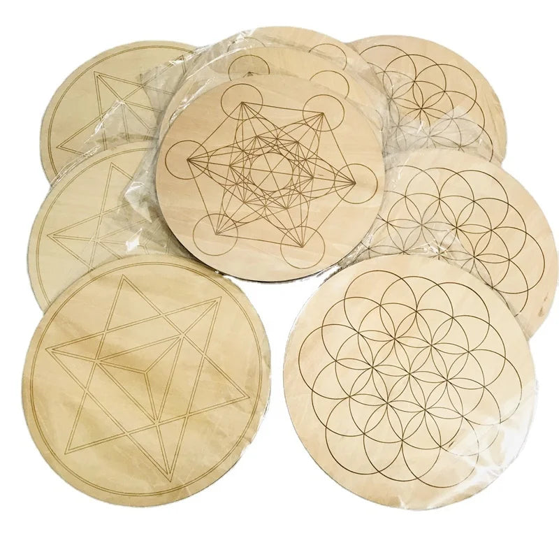 Wholesale Wooden Laser Grids Panel Carved Flower Laser Grid Decoration