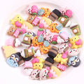 Hot Sale Newly Lovely Mini Cartoon Animal Coffee Cup Design Flat Back Resin Charms Diy Accessories Decoration