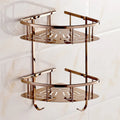 Bathroom Shower Corner Shelf Rose Gold Wall Mounted Shower Caddy Shelf