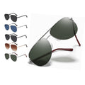 CONCHEN Hot Selling Fashion Luxury Alloy Metal Pilot Sunglasses Men Classical Retro Metal Pilot UV400 Sunshade Sun Glasses