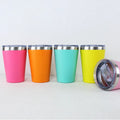 8oz 12oz Custom logo Stainless Steel Insulated Car Cups Portable Double Wall Vacuum Travel Metal Coffee Tumbler Mugs with Lid