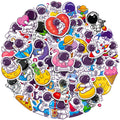 50PCS Kids gift funny cartoon spaceman cute dark saucer man astronaut sticker