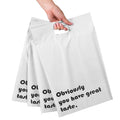 Plastic Shipping Mailing Custom Plastic Bags With Logo for Clothing Pouch Mailer Handle Customized Parcel Wrap Bags Packaging