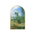 Brushed Aluminum Alloy Picture Frame Creative Special-shaped Metal Frame Simple Elliptical Picture Frame