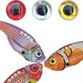 Top Right AC419 Circular Laser Fishing Lure Eye for Making Bait and Fly Tying Plastic 3D Fish Eyes