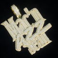 Custom Pass Testter Vvs Moissanite Diamond Iced Out Letter Name Double Deck Pendant 10K Gold 925 Silver Hip Hop Jewelry Men
