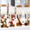 Handmade Cork Lid Glass Jar Scented Candle with Soy Wax Botanical Dried Flowers for Home Decor Wedding Gift for Christmas Easter