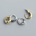 New Cute Design S925 Sterling Silver 18K Gold Plating Hoop Earrings for Women YHE0373