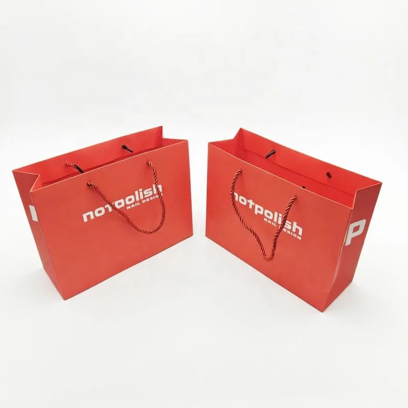 Luxury Custom Logo Shoe Boutique Packaging Gift Paper Shopping Bag for Clothes