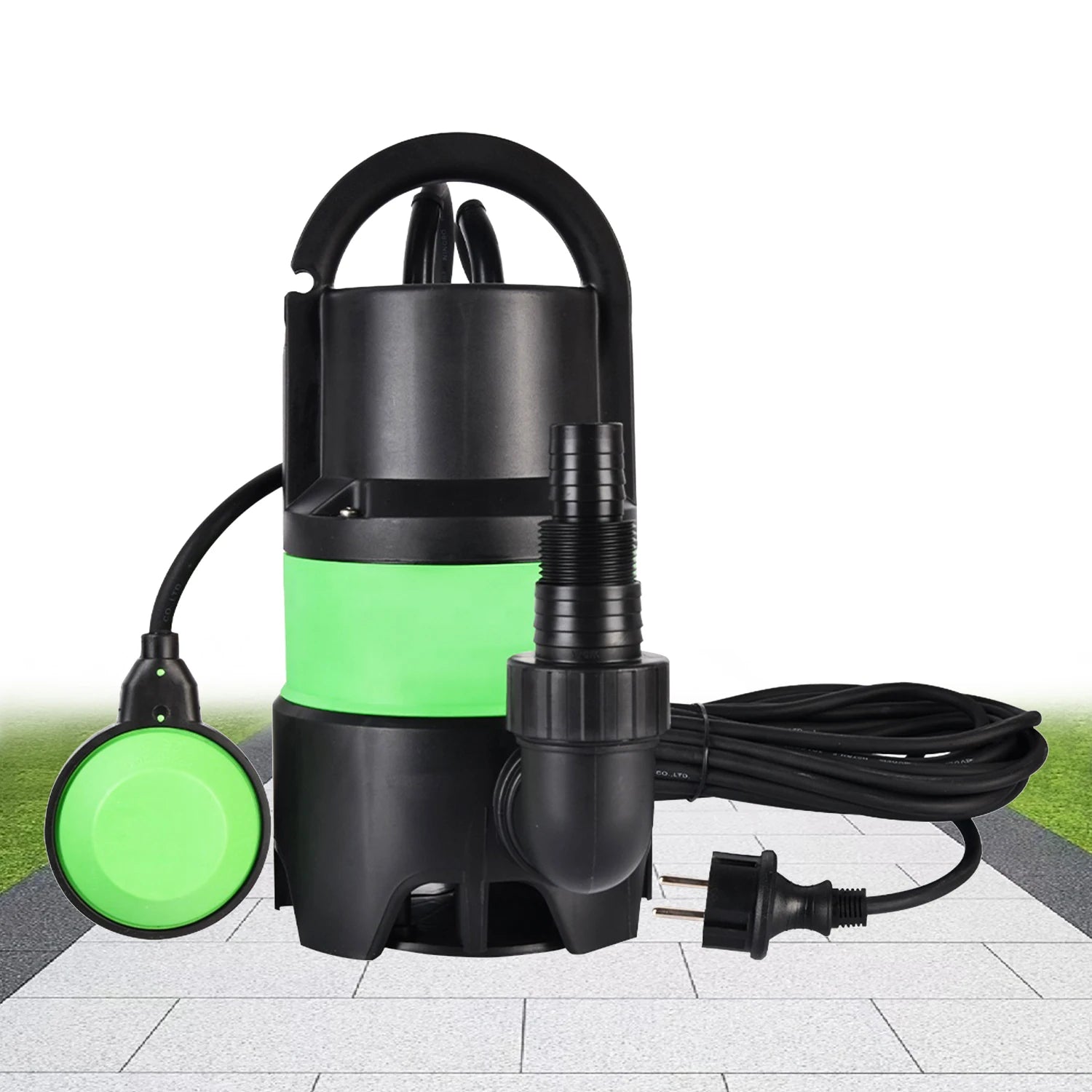 VERTAK Outdoor Garden Portable 400W Electric Automatic Submersible Pond Pool Cover Clean Water Pump