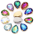 Wholesale Color Drop Shape Rhinestones With Sewn Setting for Jewelry Making