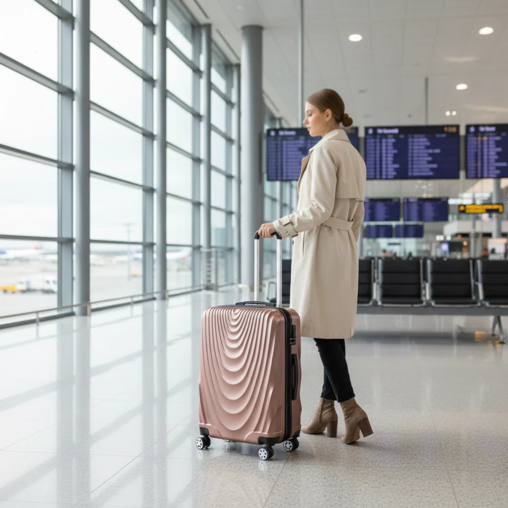 2024 Trending Suitcase Design Aluminium Luggage Set Carry-on Luggage ABS+PC 3pcs Luggage Sets