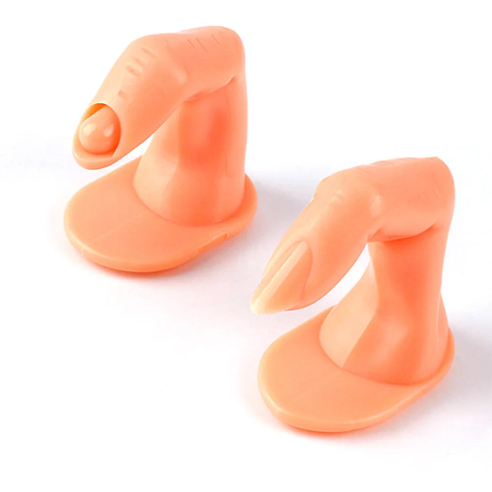 Nail Salon Training Display False Finger Model Reusable Nail Polish Practice Finger Model