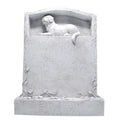 Dog-themed Resin Memorial Plaque Hand-painted Floral Vine Detail 3D Pet Sculpture Indoor/Yard Decorative Pet Tombstone Ornament