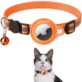 Reflective Airtag Dog Bell Collar Quick Release Breakaway Safety Personalized Solid Pattern Ribbons Anti Lost