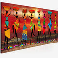 Etnicos Tribal Art Cuadros African Women Dancing Oil Painting Hotel Home Decor Canvas Wall Art With Frame