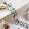 Factory  Crystal AB Diamond Rhinestone Cup Chain Trimming Strass Chain Cup Chain