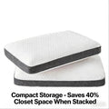 Hypoallergenic Memory Foam Pillow Ergonomic Design Soft Cover for Sensitive Skin Sleepers