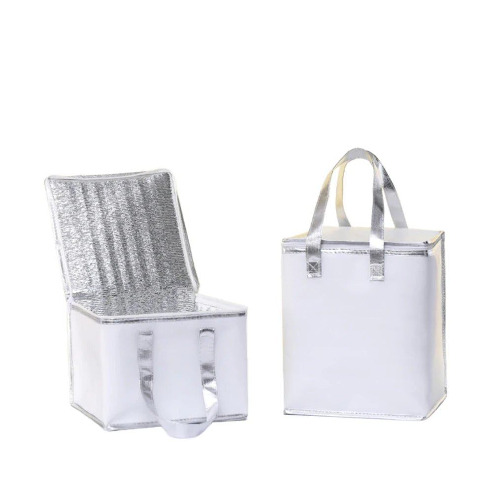 Disposable Cooler Bag Thermal Insulated Custom Print Thermal Bags for Food Aluminum Foil Special for Fast Food Restaurants