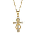 925 Sterling Silver Designer Fine Jewelry Cross Pendant Necklace Zircon Religious Jewellery for Women for Parties