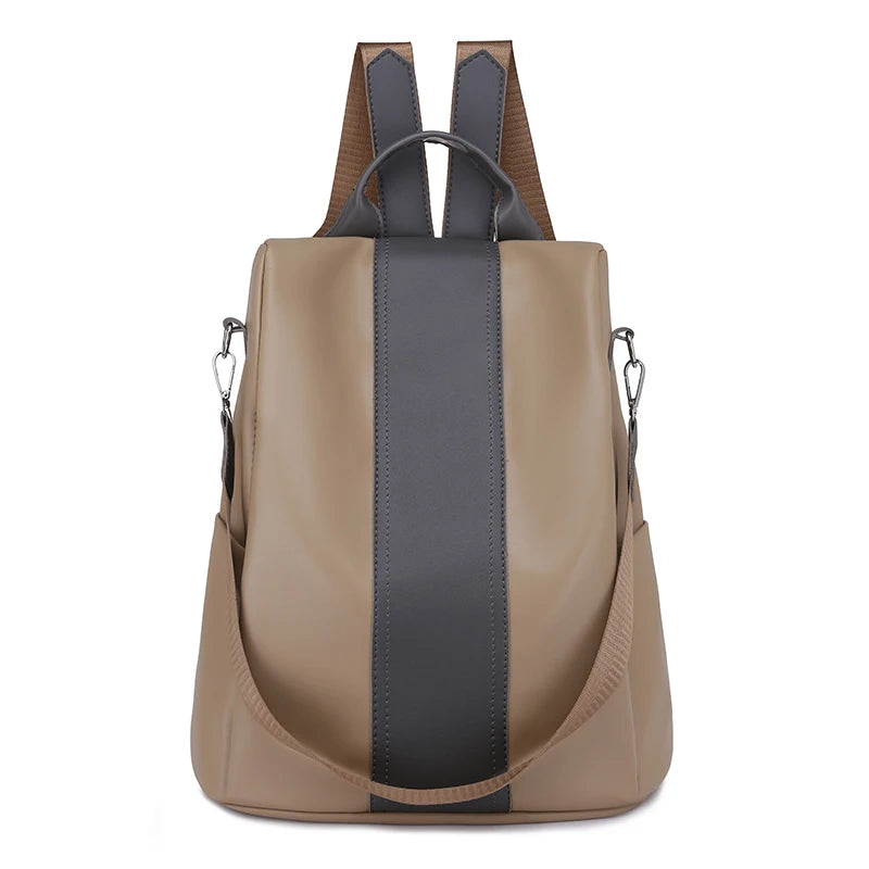 PU Leather Handbag Classic Soft Touch Bag Multifunction Waterproof Material Woman Backpack Mochilas Escolares