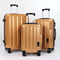 Suitcases Sets Travel Trolley Luggage 4 Wheels ABS Trolley Case Luggage Set Roller Suitcase for Men Women Family Travel