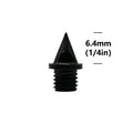 Black Track and Field Spikes 1/4" Length Pyramid Shoes Spike Replacements High Hardness Steel for Track Sprint Cross Country