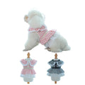 Luxury Personalized Lace Dog Harness Leash Set Fashion Pet Small Fragrance Polyester Striped Pattern