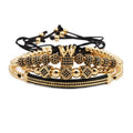 MIENTER Logo Kids Slap Stretch Enamel Plate Opal Oeil De Tigre Healing for Best Friends Led Indian Leather Bracelet Women