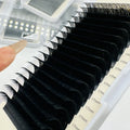 Leenlash Super Dark Black Volume Lash Extensions Trays Individual Volume Eyelash Extensions Classic Lash Extensions Trays